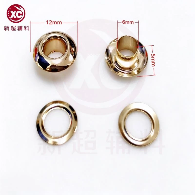 12mm Brass Mushroom Eyelets