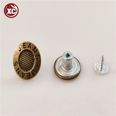 Metal Tack Buttons For Jeans